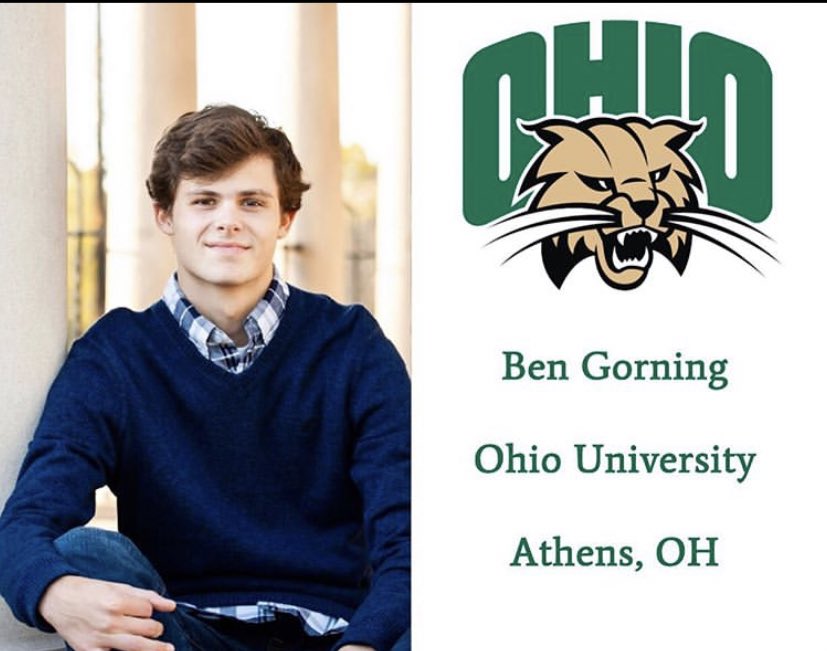 Congrats to our guy Ben Gorning who will be attending Ohio University and studying physical therapy! Good luck Ben! #WingsUp #AllforTheM #OUOHYEAH
