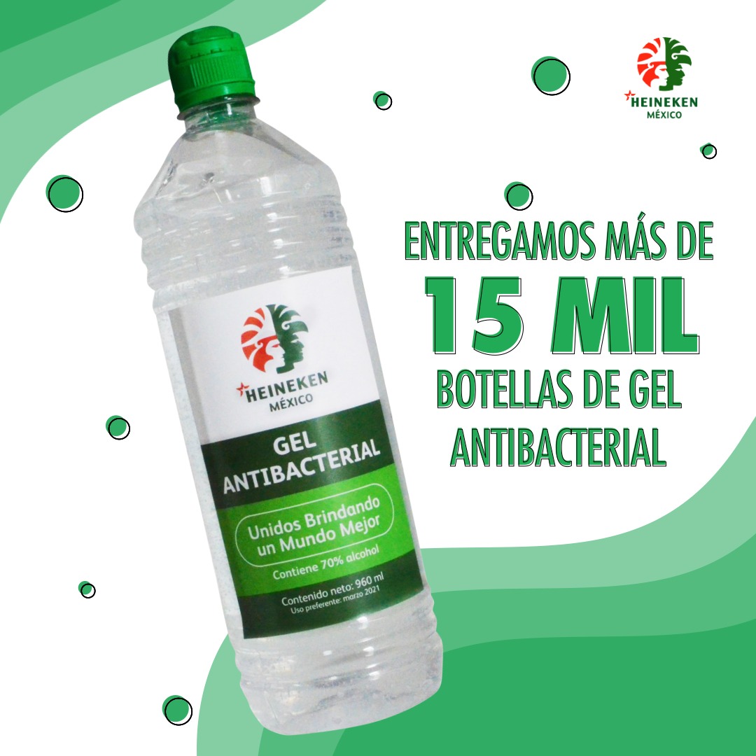 RealWalterBazar's tweet photo. Más de 15,000 botellas de antibacterial ¡Eso es! #PorMéxicoPorTodos @HeinekenMexico https://t.co/fBDIdt9wyf