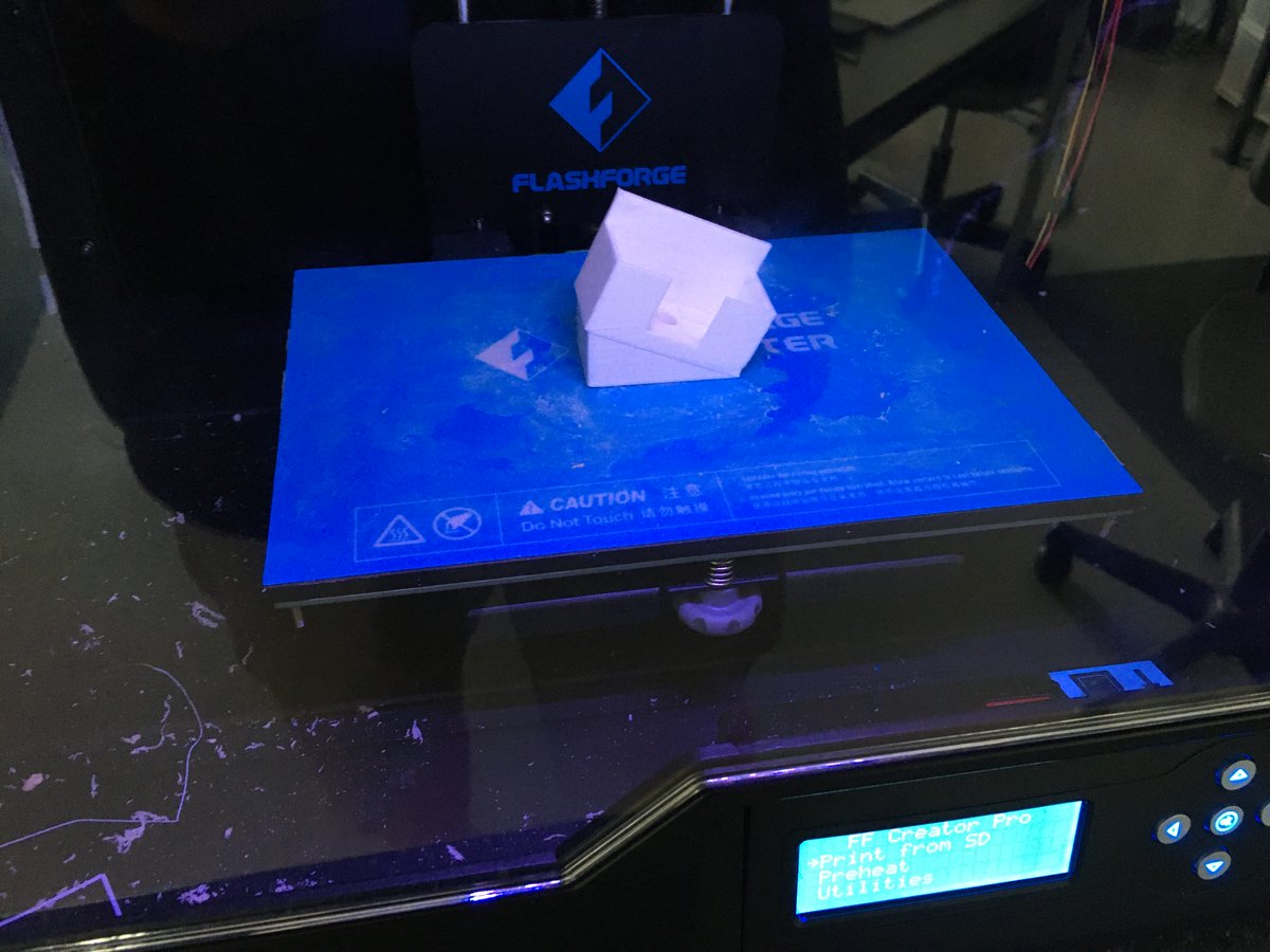 KevinHubick's tweet photo. Eric asked us to create offset angles for sensors not mounted on the rover's axis or diagonal so I modified Connor's 3-D mount, tilting it to an angle of 22.5° (midway between 0° and 45°). Reflecting it horizontally creates the opposing angle, now to print four of each in total. https://t.co/zpLT9vcadu
