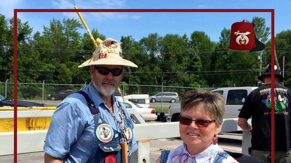 Our Chief Rabban, Lyle Cavanagh with his lady Debbie putting in the work at one of many parades they attend. Glad to have you on board. 👊😎
.
.
.
#TunisShriners #Ottawa #ShrinersInternational #OttawaFreemasons #ShrineParade