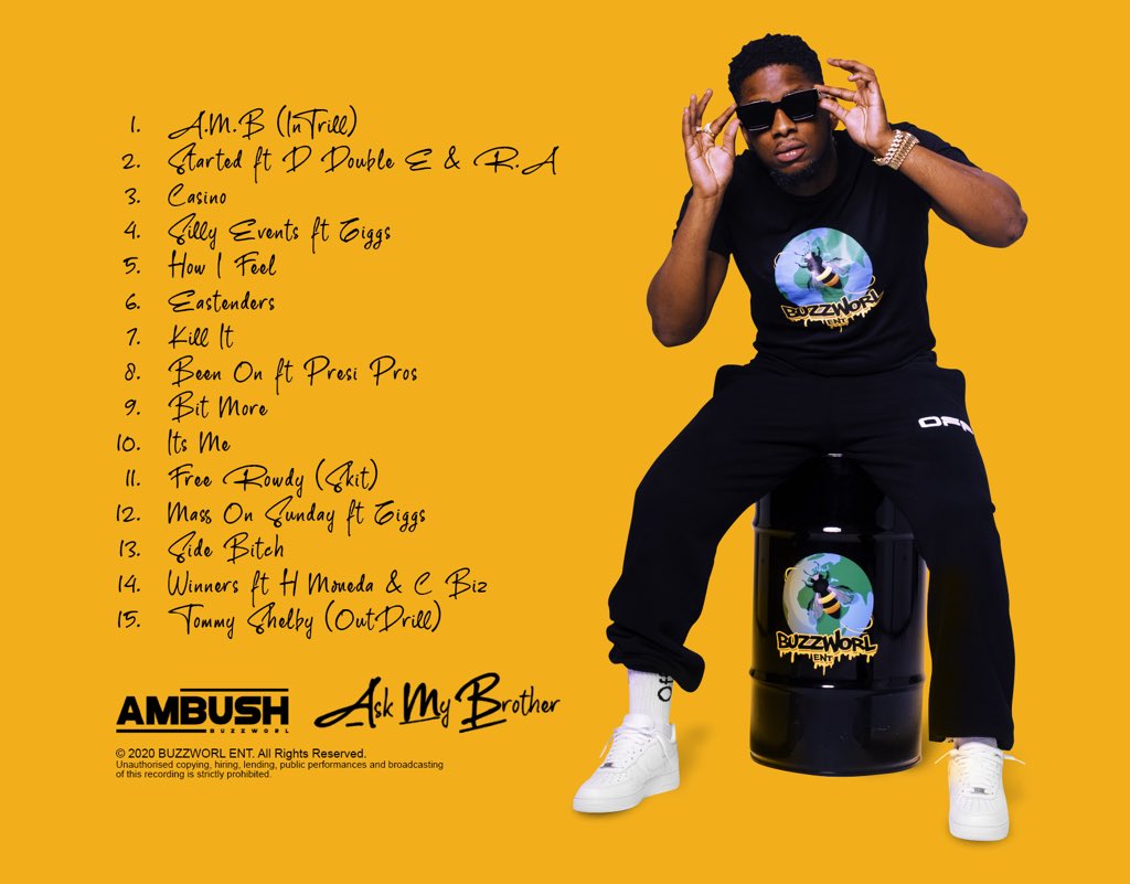ambushbuzzworl's tweet image. PRE-ORDER MY MIXTAPE A.M.B #ASKMYBROTHER NOW!!!! 
OUT 22/05/20 🐝🌍 
ambush.lnk.to/AskMyBrother