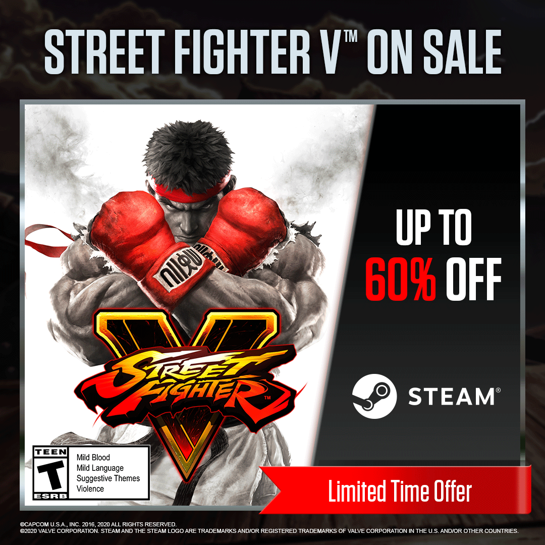 Street Fighter on X: Street Fighter V on #PS4 and #Steam is ON