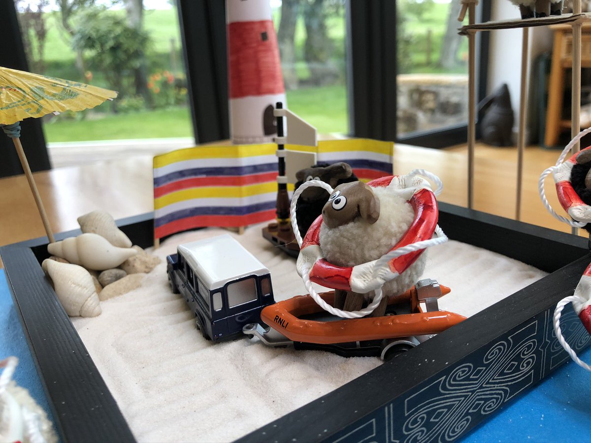 Titch_Sheep's tweet image. Baa, today we were alerted by the #Flockwatch of a castaway boat on me beach. Had to call the landy lifeboat rescue team. All hands to the deck but all safe now. #BeachIsolation #FlockPower #Nowedidntgetboggeddown 😬🤓 🚙🚤