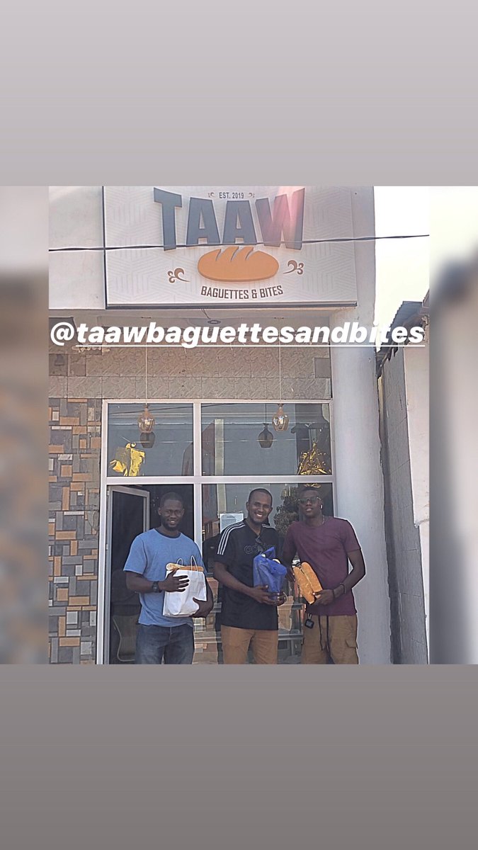 taawbb's tweet photo. Happy Customers just bought their baguettes for D8.00 at @taawbb Bijilo. Stop by or call 3823631 to order π₯β¨ππΏ #RamadanBread https://t.co/VxF21OFFhD