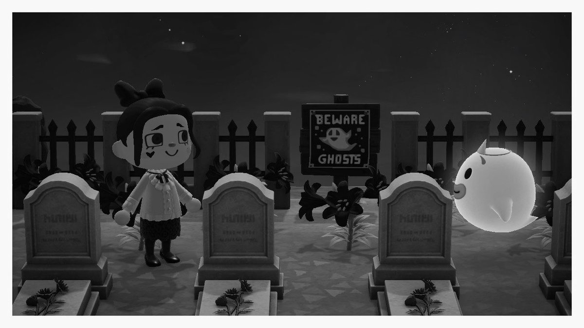 doom_mori's tweet photo. Beware of ghosts sign request
#animalcrossing #ACNH #ACNHDesign https://t.co/cS2vCnH2zn
