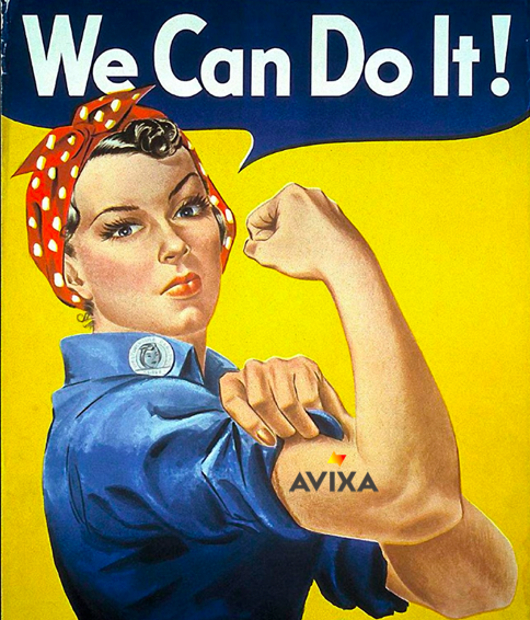 AVBrandy's tweet photo. I said this on the @AVNationTV #LFHSummit, we are ALL channeling Rosie these days 💪💪 ICYMI here's a recent @AVIXAWomen Council blog by Jennifer Goodyer "Remembering Rosie" https://t.co/qrlNUJ5XYw

#RosietheRiveter #AVIXAWomen #AWC https://t.co/mwLgqhxEnq