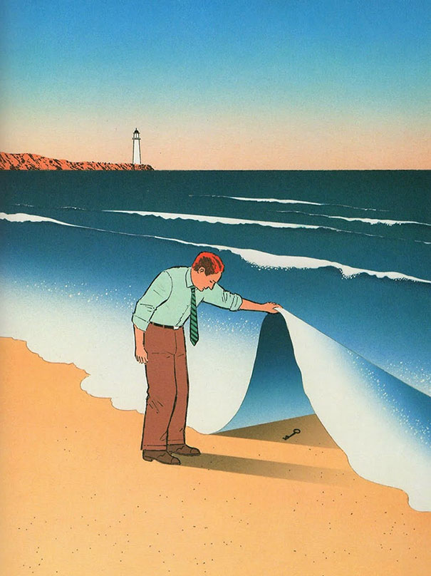 oliviertesquet's tweet photo. Jour je sais plus combien : déconfiner son imaginaire avec Guy Billout 🧡 https://t.co/irDZUAdYIV