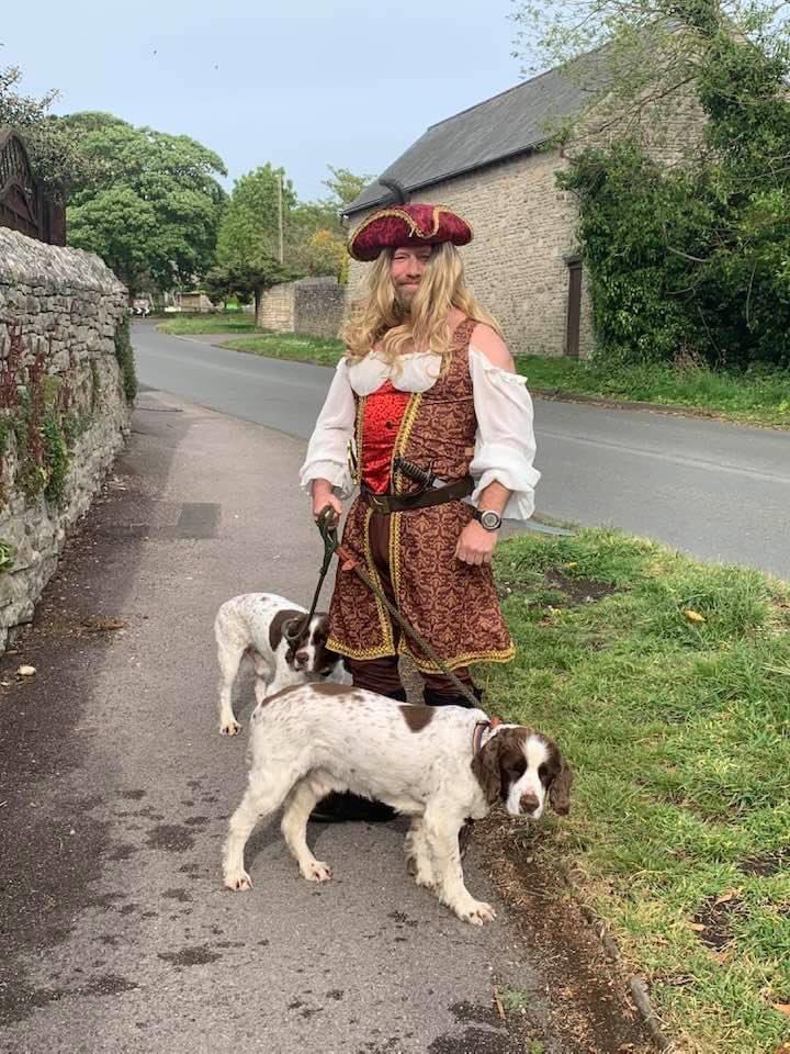 Excellent effort from female pirate Steve on his dog walk today 