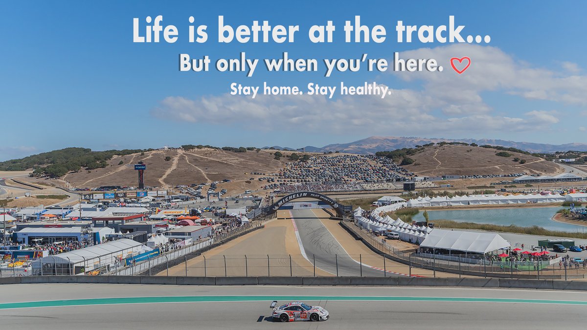 WeatherTechRcwy's tweet photo. Looking forward to seeing you all back at the track soon. Together, we will overcome this. ❤️ #StayHomeStayStrong https://t.co/Rq1T4ouqUH
