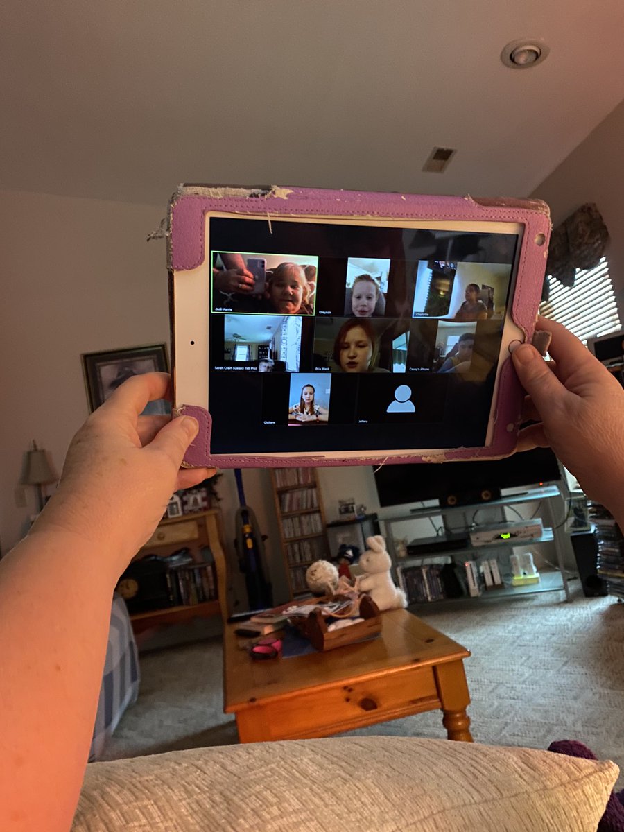 Zooming with my third graders... sure do miss these kids!  💜<a href="/MillerRdgTweets/">Miller Ridge Elementary School</a>
