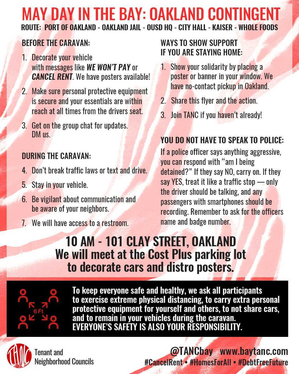 May Day Caravan Against Rent! Because we won't pay for their crisis. #FoodNotRent #NoRentDebt #1u