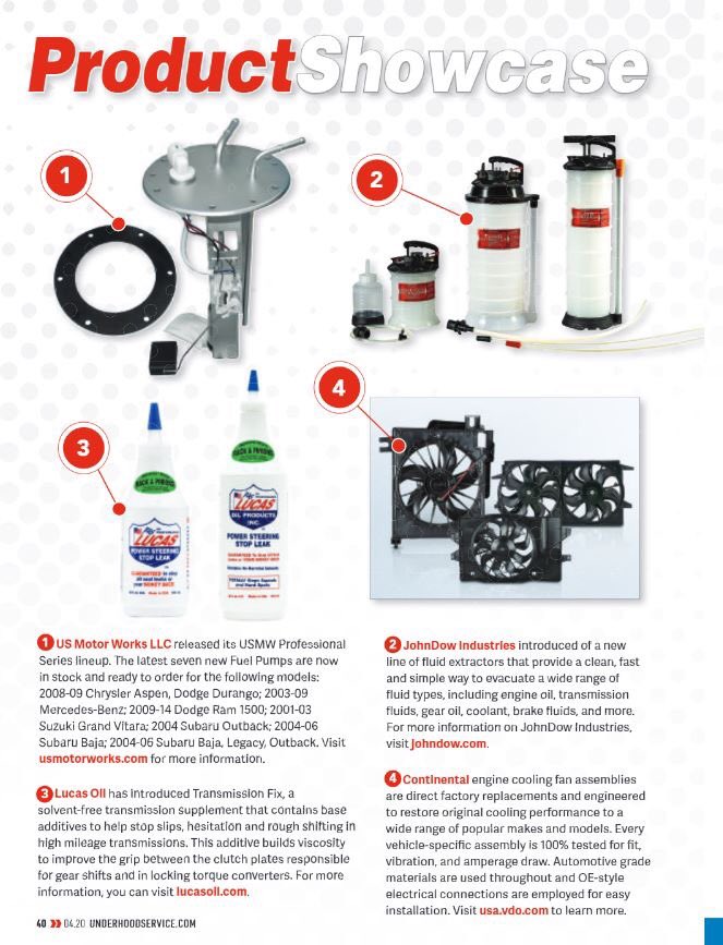 Have you read the latest issue of <a href="/UnderHoodServ/">Underhood Service</a> magazine? Check out the feature on our new line of fluid extractors and read the entire issue at underhoodservice.com. #newproduct