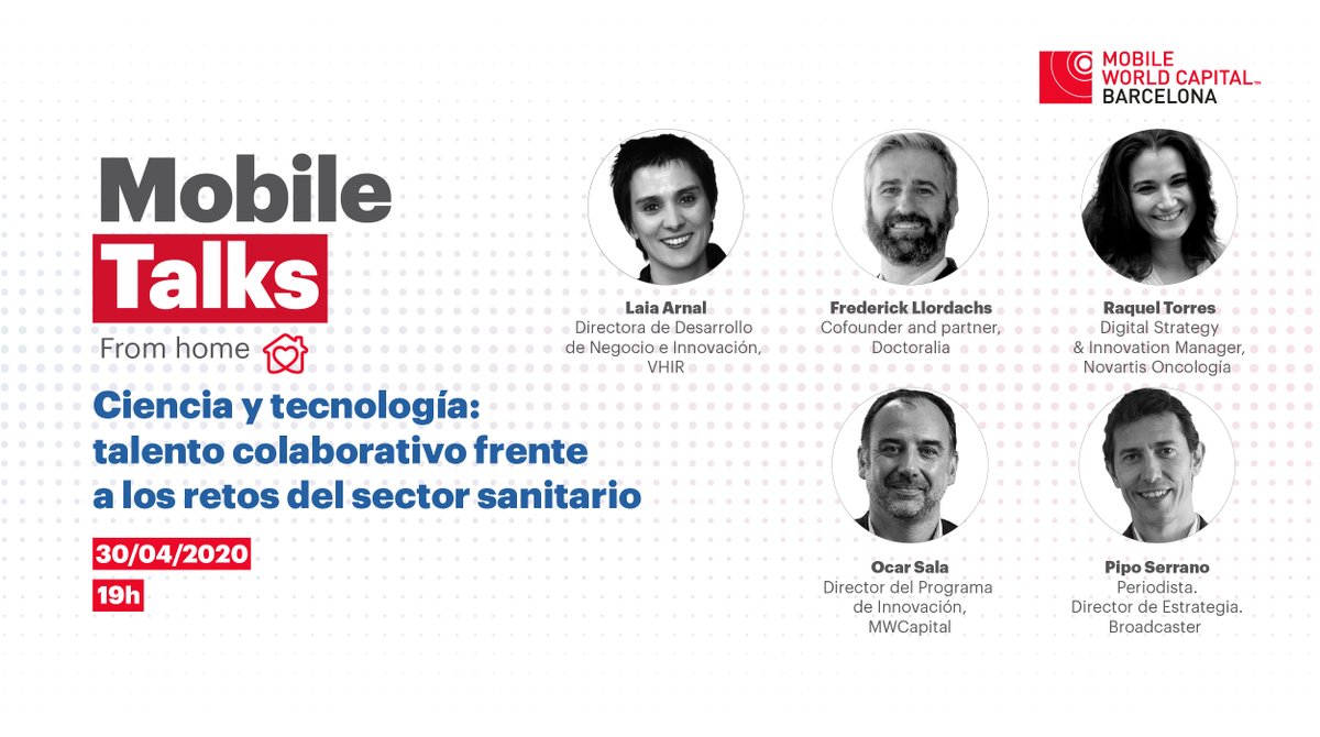 VHIR_'s tweet image. Demà, @LaiaArnal directora de desenvolupament de negoci del VHIR participa en la xerrada #MobileTalks From Home! sobre com la ciència i la tecnologia s'uneixen per fer front als reptes sanitaris. @MWCapital

Uneix-te a mwcb.in/2y9AJyz