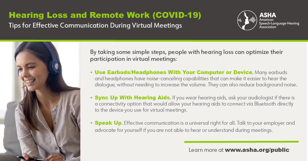 LoveToHearAgain's tweet image. Communication tips for Virtual Meetings!
#BHSMContest #CommunicationAtWork
