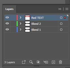 Step 4: Name Your LayersYou should have 3 layers each with the same text. You may have trouble following along so rename your text layers accordingly. (I changed the top text color to red)