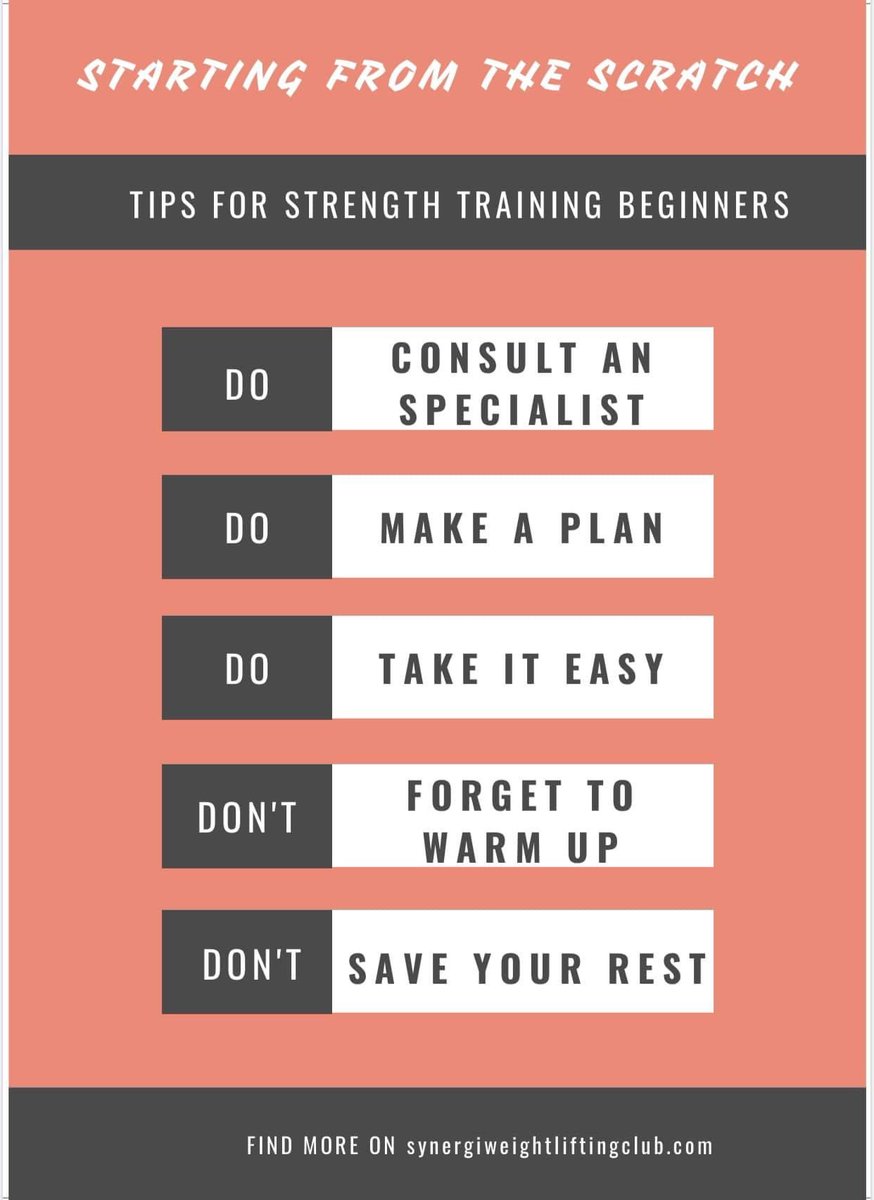 SYNERGIwlc's tweet image. Our #SheStrength campaign is kicking off today!!!  Our STARTING FROM THE SCRATCH blog post is now live on our website! 

Here are a few Do’s and Don’ts to get you started. 

Link below 

synergiweightliftingclub.com/index.php/syne…
#weightlifting #strengthtraining