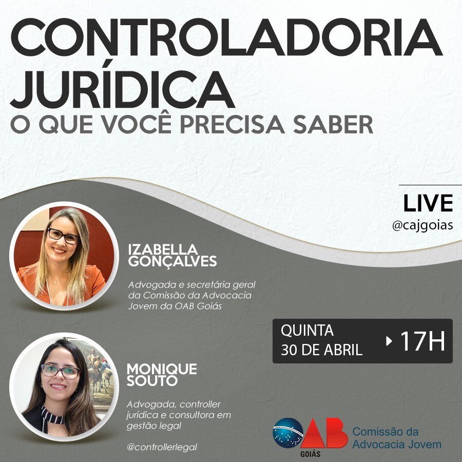 izabellagoncal6's tweet image. 🔗 🅛🅘🅥🅔 🅓🅐 🅒🅐🅙 🅖🅞🅘🅐́🅢 

Boa tarde, colegas. 😀
Amanhã, quinta-feira (30 de abril), faremos uma live no Instagram da CAJ (@cajgoias) sobre 𝘾𝙤𝙣𝙩𝙧𝙤𝙡𝙖𝙙𝙤𝙧𝙞𝙖 𝙅𝙪𝙧𝙞́𝙙𝙞𝙘𝙖.
📌 Instagram da @cajgoias 
🕞 17 hrs
📅 Amanhã, dia 30 de abril.