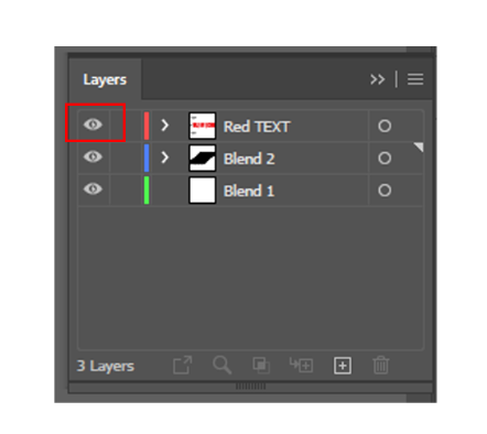 Step 9: Complete!Now, your artboard should look like this.All you need to do now is make the red text layer visible!