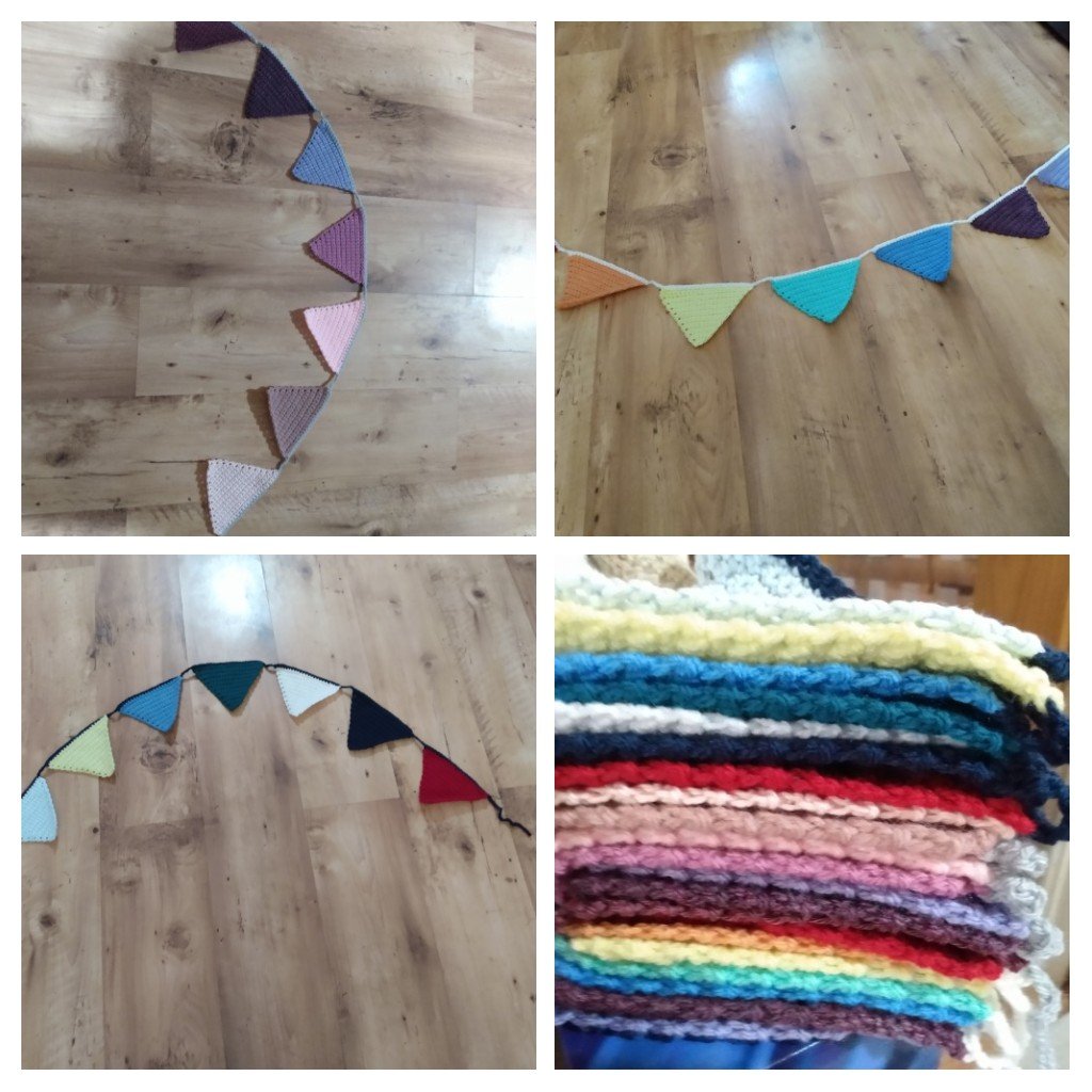 More bunting including guiding themed colours 💙#girlguiding