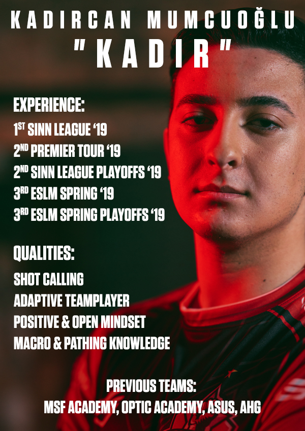 Kadirlol's tweet photo. Ready to look for a team in summer split as a Jungler.

For references or contacts:
Discord: Kadir#4331
Email: xKadirlol@hotmail.com
Twitter Dms

Retweets are welcome ❤ https://t.co/bzLWFc2qPT