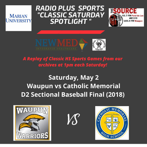 NickRuschWFDL's tweet image. @marian_wi This coming Saturday, we go back to 2018 for the RP Sports "Classic Saturday Spotlight" @WaupunSchools @WaupNation @WaupunBoosters @dstandke @SWinterhack Tune in at 1pm Saturday, May 2nd! #classicpitchersduel