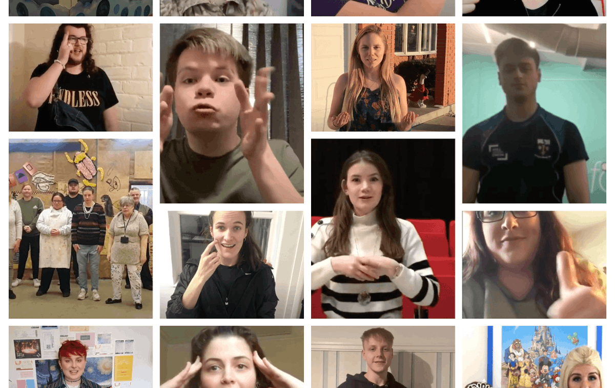concrete_youth's tweet photo. Did you know you can watch every #SigningSundays video so far on our website? Why not spend some time in lockdown getting to grips with a bit of Makaton? Go go go! Find them all here: https://t.co/sfFYWYfKDt. ππ https://t.co/abBSqGYS1U