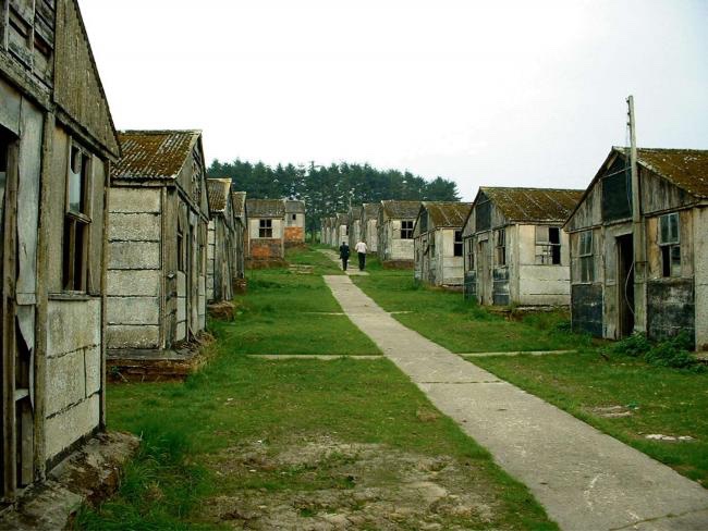 17/ Harperley Prisoner-of-War Camp. Built in 1942 this unusually complete example of a POW camp was never meant to last as long as it has. English Heritage have completed works to some areas of the site and others are used as a private home and cheese factory.