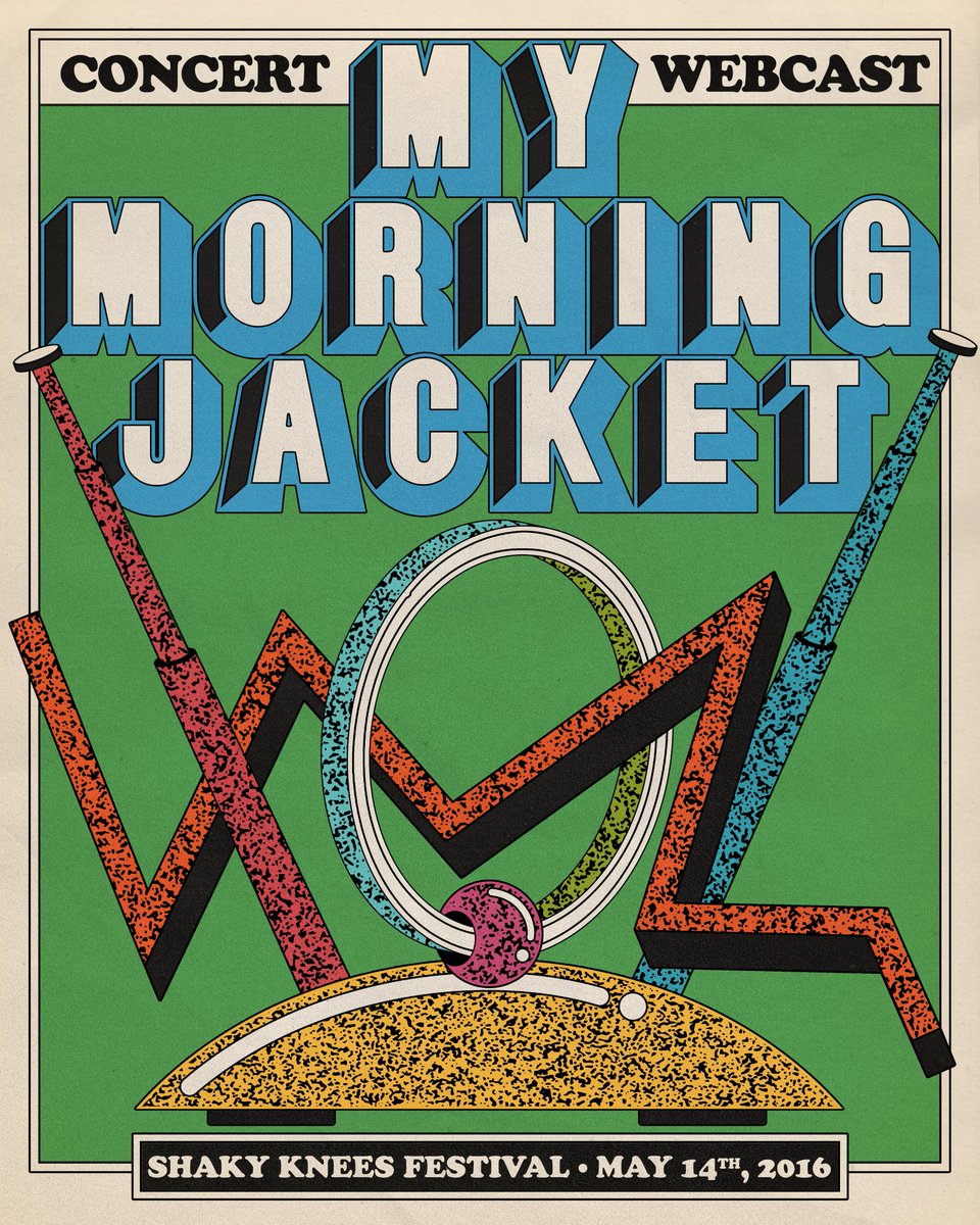 mymorningjacket's tweet photo. Friends! While we can’t gather in person, we’re excited to announce over the coming months we will be streaming some videos of archival shows. First up, our show from @ShakyKneesFest 2016. Tune in Friday at 8pm ET on our Facebook and YouTube. Details: https://t.co/urRh9wXBdW https://t.co/KhAS8lMijc
