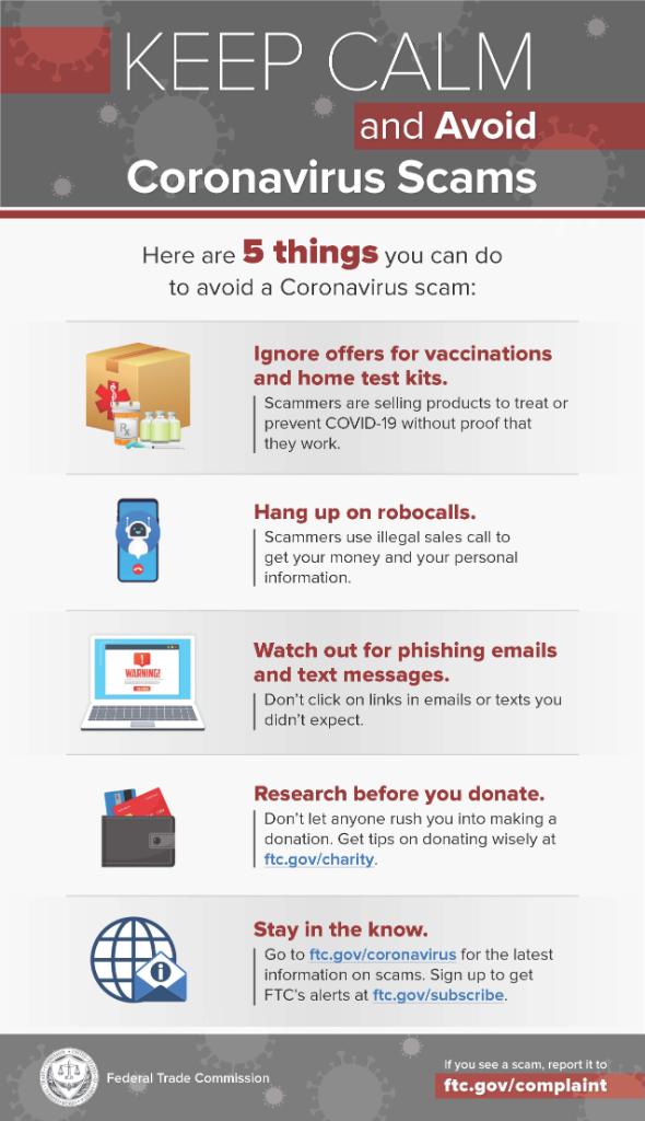 PSEGdelivers's tweet photo. ⚠️ ️We're seeing an uptick of #scams related to #COVID19. Remember, we've temporarily suspended all shut offs & would NEVER call demanding personal information or immediate payment via gift cards. Stay in the know w/these tips from @FTC. #StopScams #UUAS #PoweringThruTogether https://t.co/kLNu9DUyrS