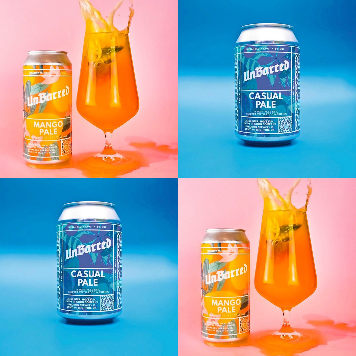 CraftTooting's tweet photo. NEW #UnBarred on the site, link in bio 🙃🙃 Mango Pale is BACK, we have a NEW West Coast #IPA (going on the site later) AND ‘Casual’ Pale w. Cascade, Mosaic and a soft mouthfeel thanks to the rolled oats 👌🍺 #Craft #Tooting #Craftbeer #craftbeerdelivery #beers #isolationbeers https://t.co/IEPSKy4TWy