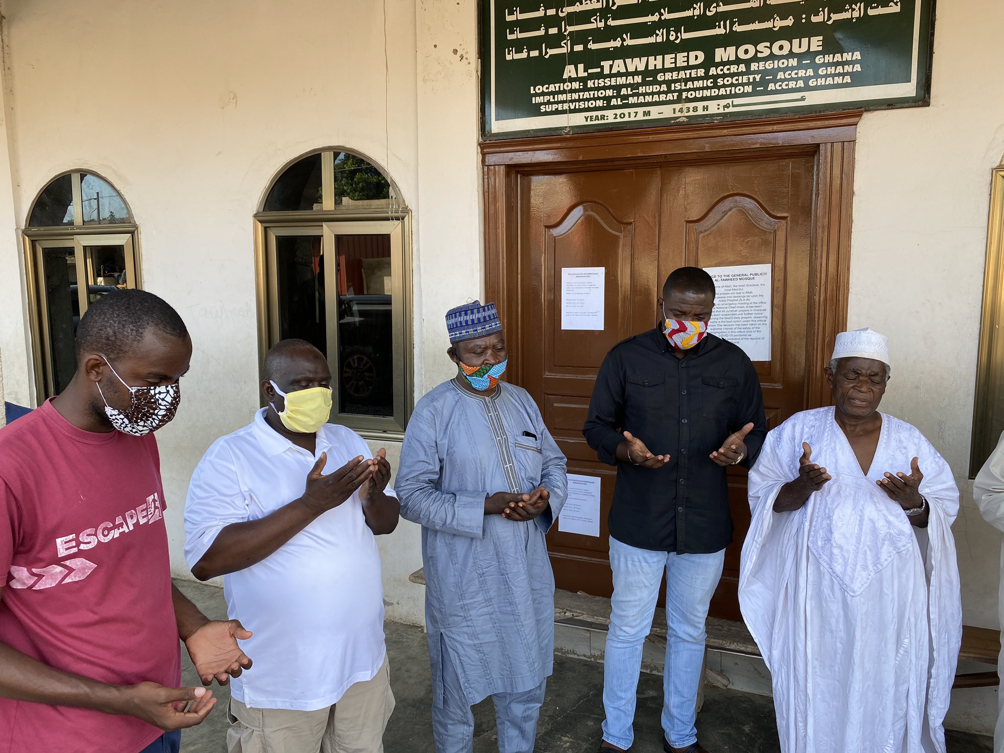 John Dumelo donates to all the mosques in Ayawaso West Constituency