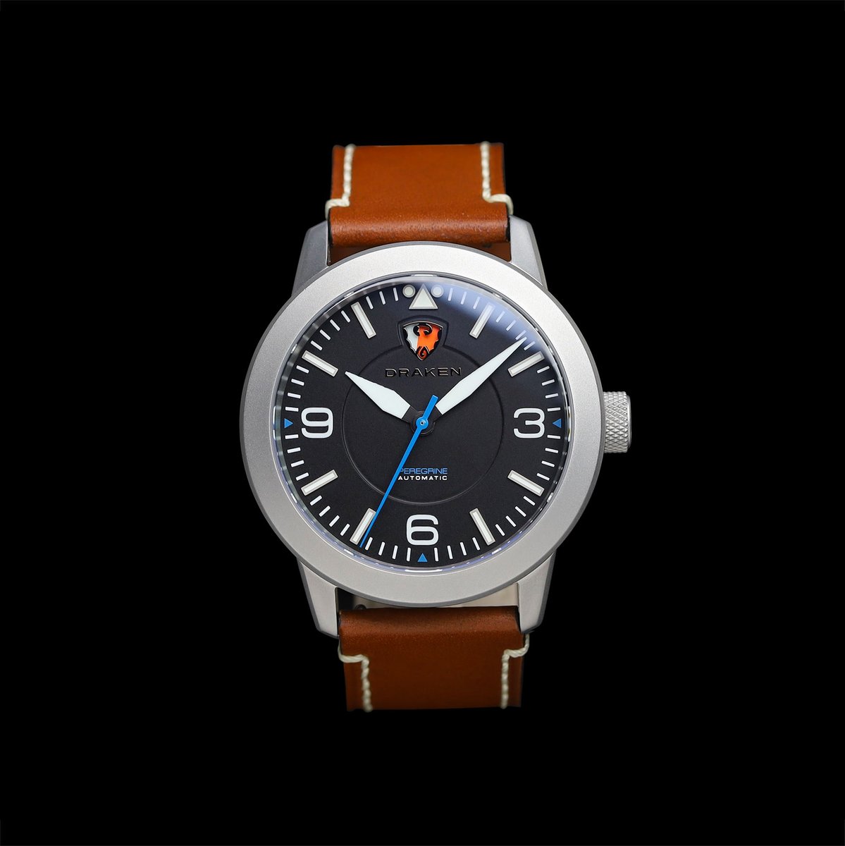 The Draken Peregrine is a pilot watch, but also a serious tool watch. Featuring a high-beat Miyota movement with power reserve indicator, this piece is made for adventure in the sky, or on land. drakenwatches.com/shop/peregrine
