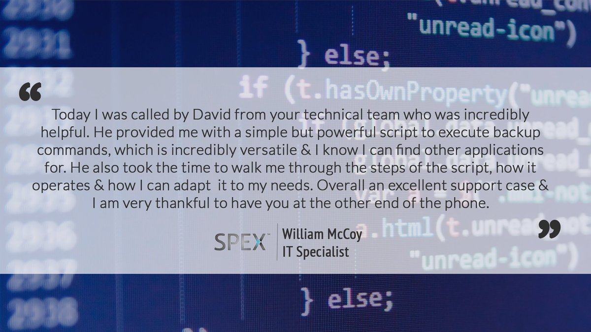 Some fantastic feedback from one of our customers SPEX Group 👏 Our technical trainer Dave helped them out with some Autodesk Vault script. Even though working remotely our team are delivering the same usual high standards of support for our customers. 
-
#Autodesk #RemoteSupport