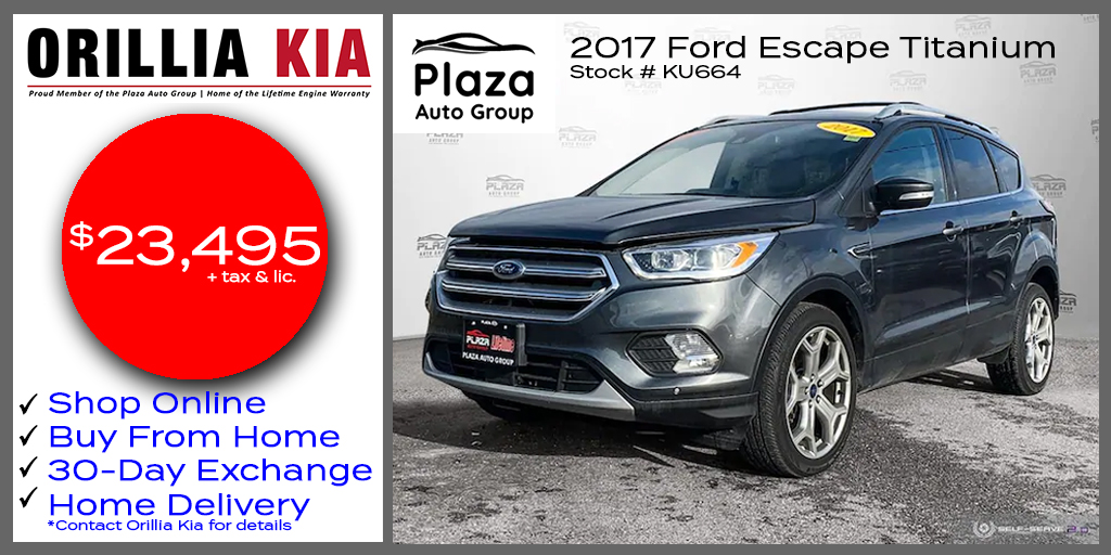 orilliakia's tweet image. Buy this 2017 Ford Escape Titanium from home with a 30-day exchange!
#ford #escape #suv #usedcars #orillia #buyfromhome @orilliakia #plazaautogroup
orilliakia.com/used/Ford/2017…