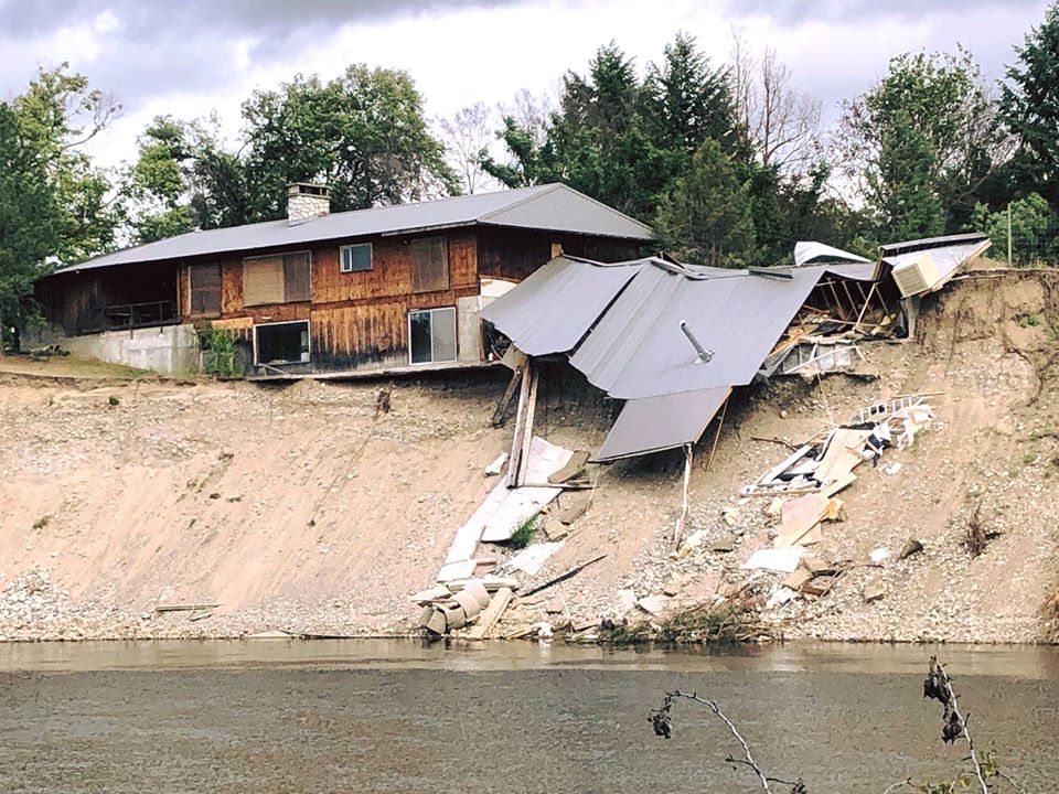 This house was going to fall into the water after the riverbank washed away during a 200-year flood. The riverbank was eroding further each day and it was a race against time to remove the house before it fell into the water and polluted the towns drinking water.  #StayTuned