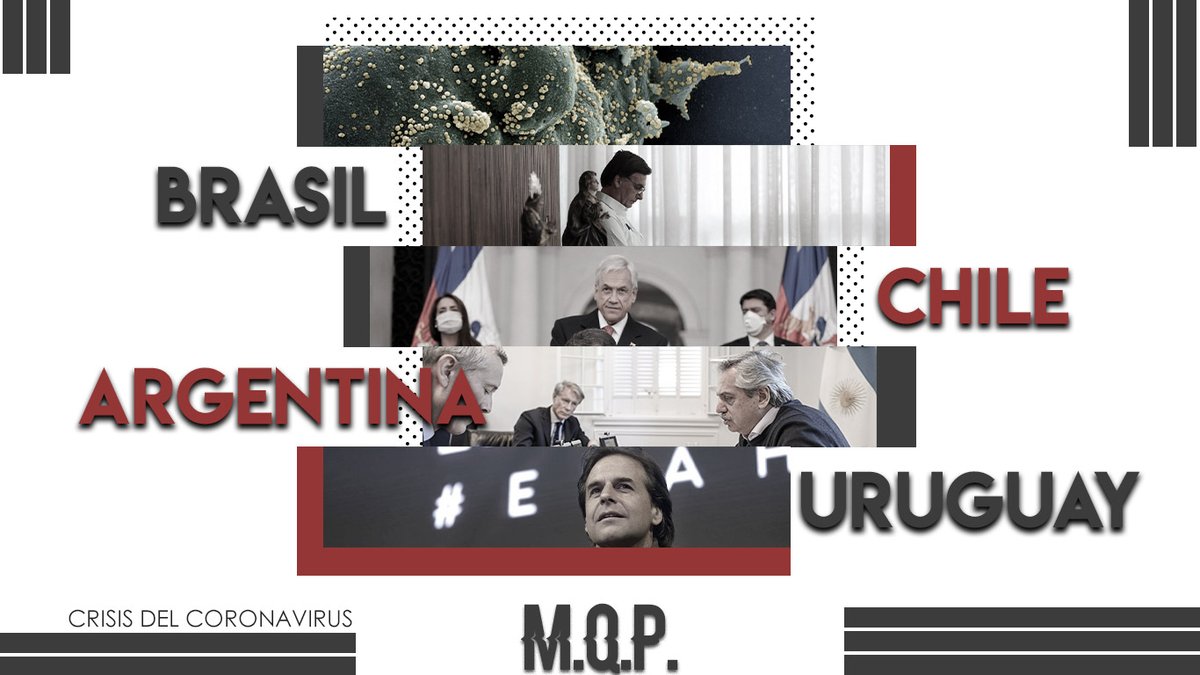 MasQuePolitica_'s tweet photo. "Las experiencias de Argentina, Uruguay, Chile y Brasil demuestran en gran medida, la heterogeneidad política, la disociación regional y lo complejo de la situación en nuestra Latinoamérica frente a la crisis del coronavirus" 🌎

👉 https://t.co/7LVGaXQZvE 👈 https://t.co/1UFkQ8lzLU