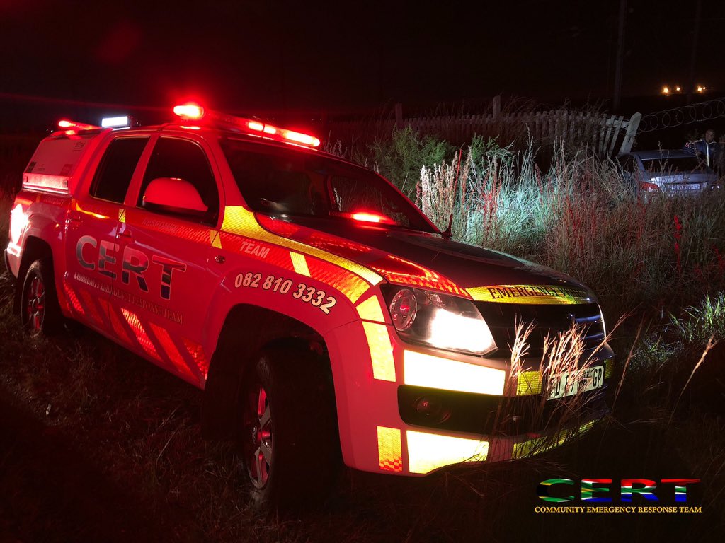 sa_cert's tweet photo. CERT responded to a signle vehicle collision on Main rd near Irene. The driver sustained minor injuries. #ER24 https://t.co/Olx8Iu6hlc