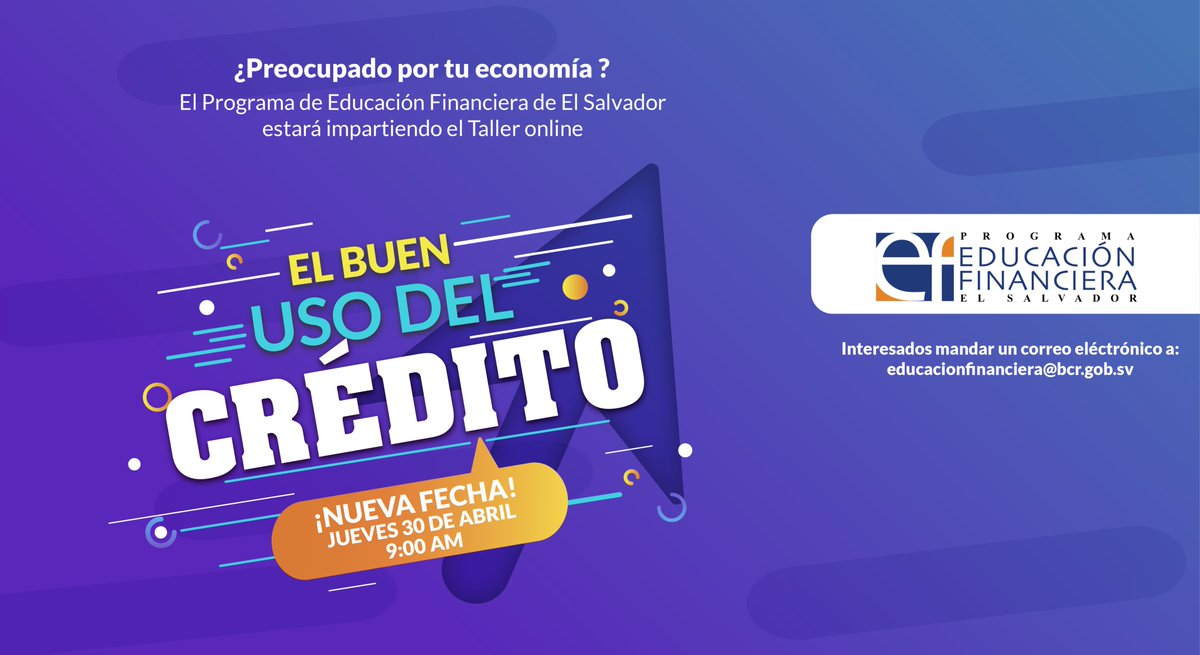 PEFinanciera_ES's tweet photo. ¿Preocupado por tu economía? Mañana estaremos dando consejos en nuestro Taller online "El Buen uso del crédito" para ingresar accede al enlace https://t.co/C5m0X8HjUP https://t.co/vsK3lYzGa5