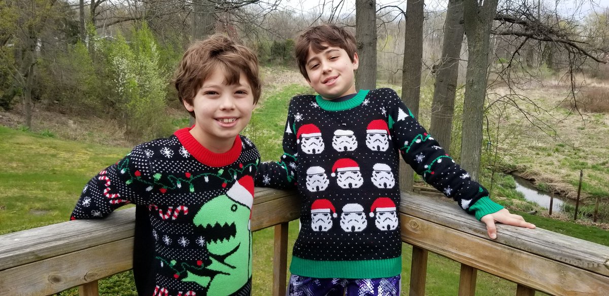 albradley7187's tweet photo. Ugly Christmas sweaters! #MidviewVirtualSpiritWeek @MidviewLocal @CMolnarMLSD @midvieweast https://t.co/4N8xHrGSug
