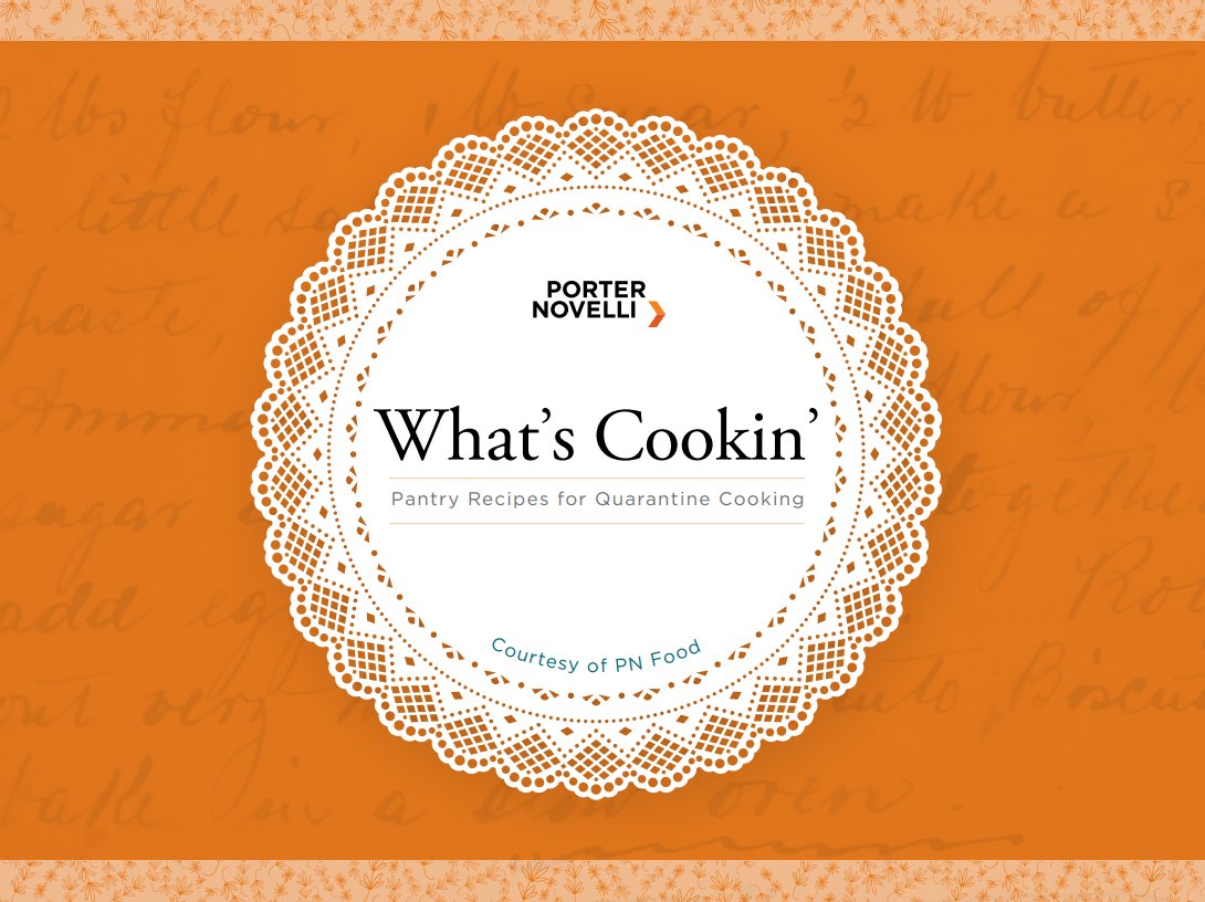 From our kitchen to yours, we present the What's Cookin' cookbook by our #Food practice. 

We asked members of our global team to share their favorite, accessible recipes and compiled these here to ensure #WFH is as healthy as possible. 

Download here: bit.ly/2VMfGuQ.