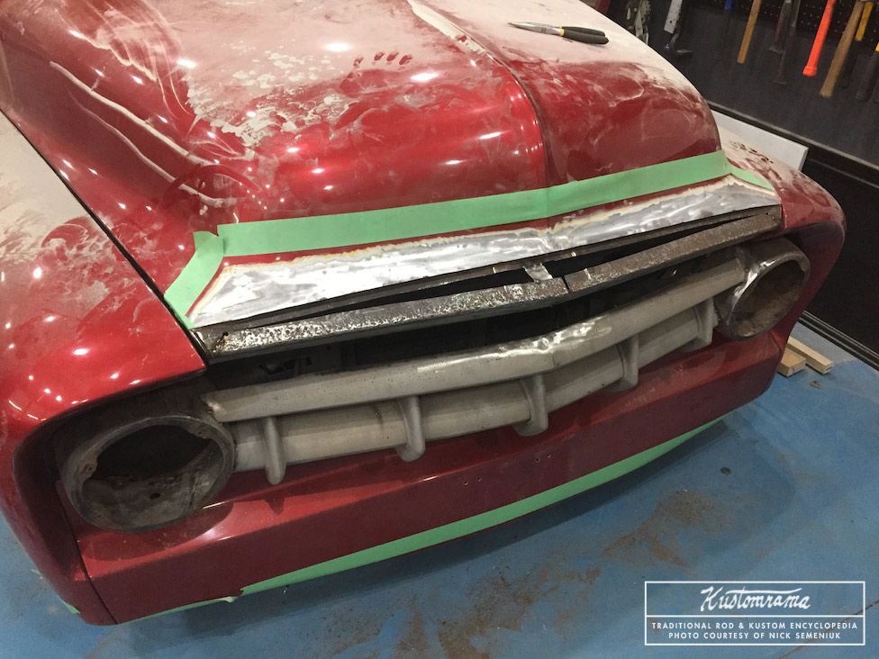 It was the desire for a custom grill that started Nick Semeniuk's custom project. "It snowballed from there," he told us. Nick started the build in 2018 by making a grille from a stock 53 truck grille: bit.ly/2UTzmv8