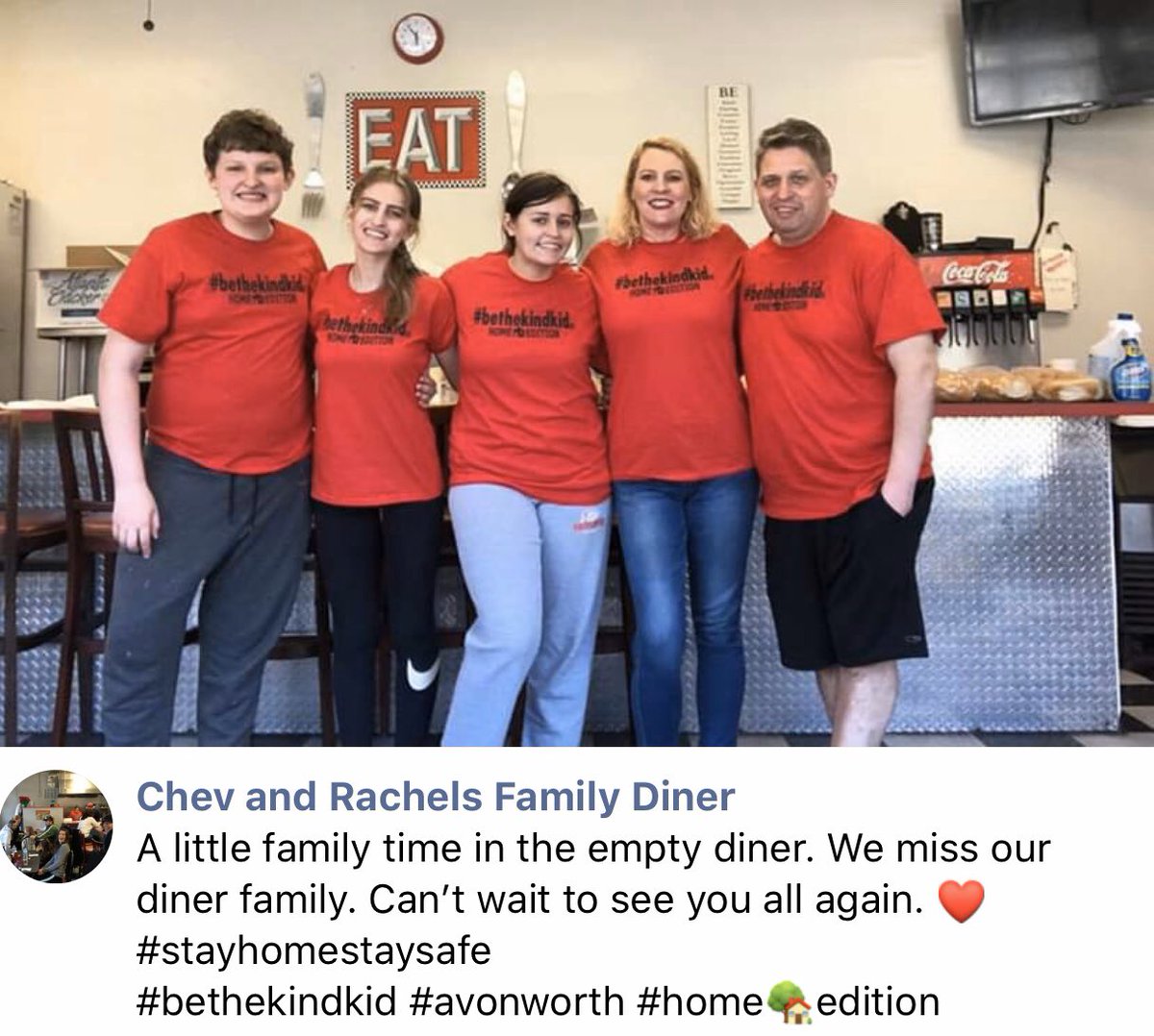 JAMbethekindkid's tweet photo. @JAMbethekindkid donated 30 $10 off your bill cards last week to diners at Chev and Rachels Family Diner #bethekindkid #bekindinyourcommunity #bethekindfamily #thisisakindfamily @Avonworthschool https://t.co/yX6RKFyAUH