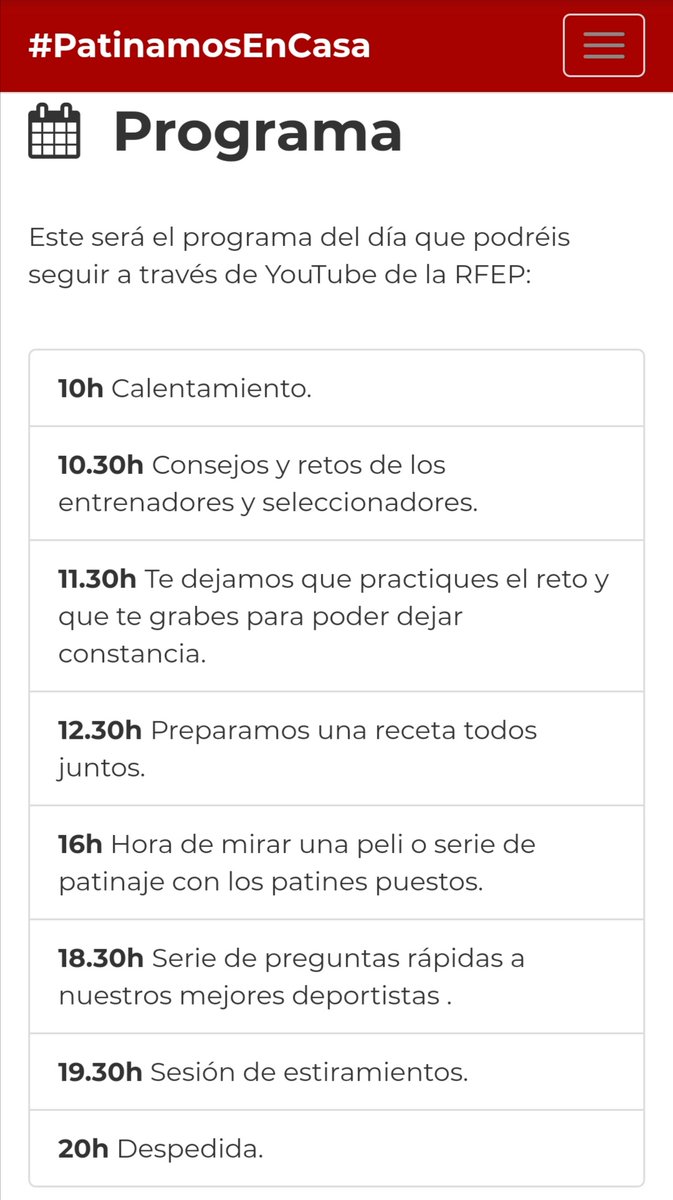 📣 ATENCIÓN Non podedes perdervos esta primeira edición de #PatinamosEnCasa 💪👏 Un evento virtual, solidario, no que o imos pasar moi ben, aprendendo e disfrutando de auténticos cracks do deporte. 🤗💪👏🏑 Será o dia 9 e tedes toda a información aquí 👉patinamosencasa.tmtiming.com