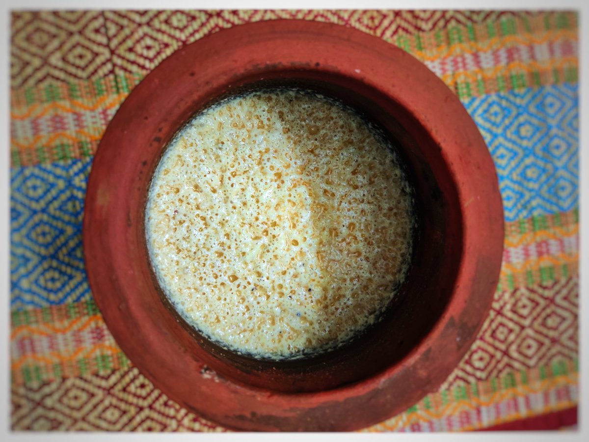 And dinner was a quick innovative khichdi taught by mom... But the highlight of the evening/day was my successful first attempt at making "nolen gur er mishti doi" at home  Well set, well balanced but next time I'll add more gur coz I simply love the flavour  #jogacooks