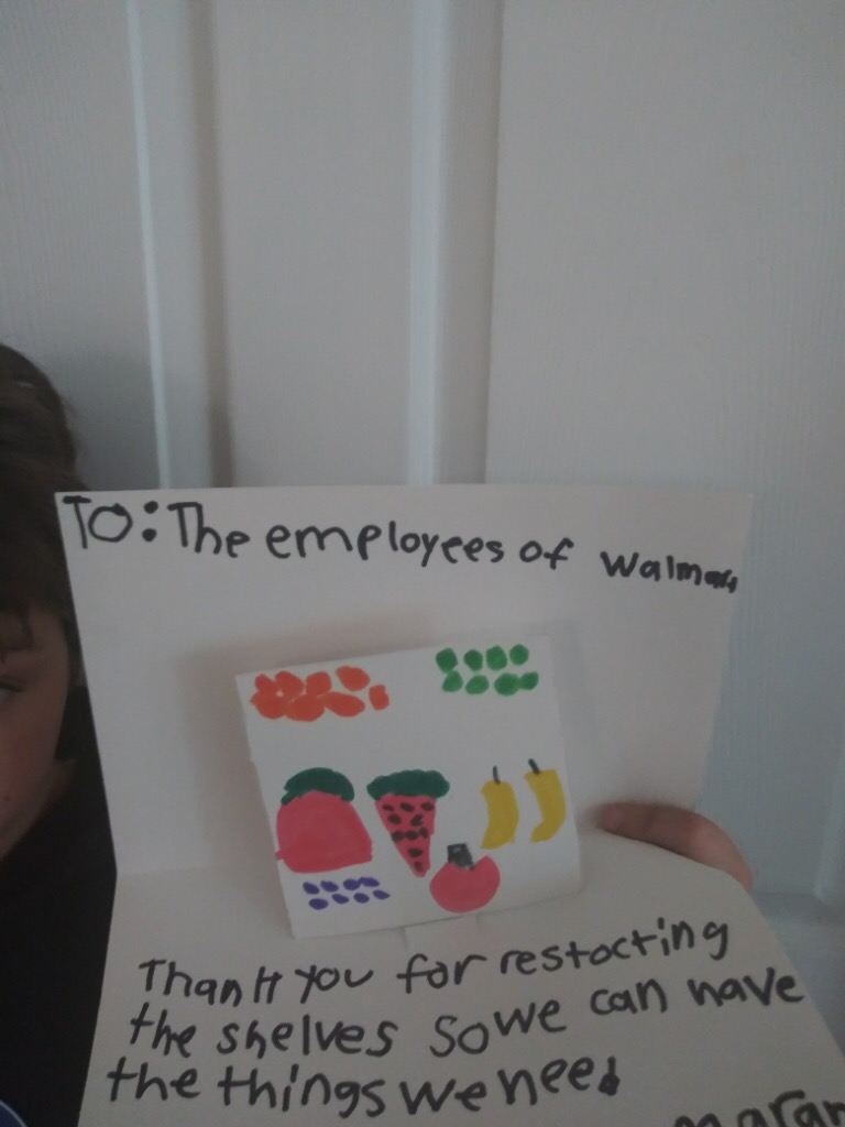 I love these pop up cards that our Dragons are making as a way to thank our community's essential workers! Way to go, Dragons!