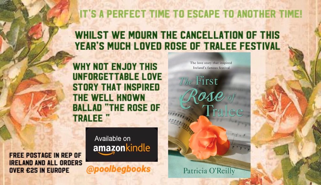 PoolbegBooks's tweet photo. Going to miss The Rose of Tralee? We have the wonderful story of the origins of the festival #TheFirstRoseOfTralee @PatriciaDublin Available with Free Postage in ROI at: https://t.co/DKOeCyQoNZ and on Kindle at: https://t.co/PB6YkfWgqw https://t.co/qRwaC295zd