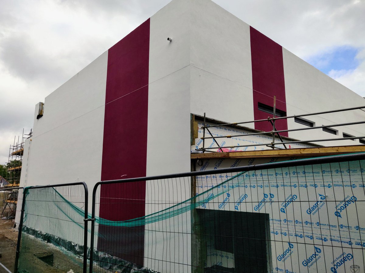 EPremises's tweet photo. Even with social distancing restrictions and limited materials supplies, work to our new Sports and Teaching block @WilmingtonGSG still ploughs on. https://t.co/rStFuH15kq