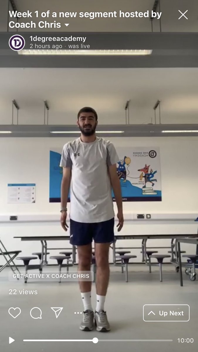 1DegreeAcademy's tweet image. Coach Chris is helping us keep active and reassuring our families that we’re still here for them. What a sporting superstar! Check him out live on our Instagram next Wednesday #ektaeffort #friendlyface #keepactive #CoachChris