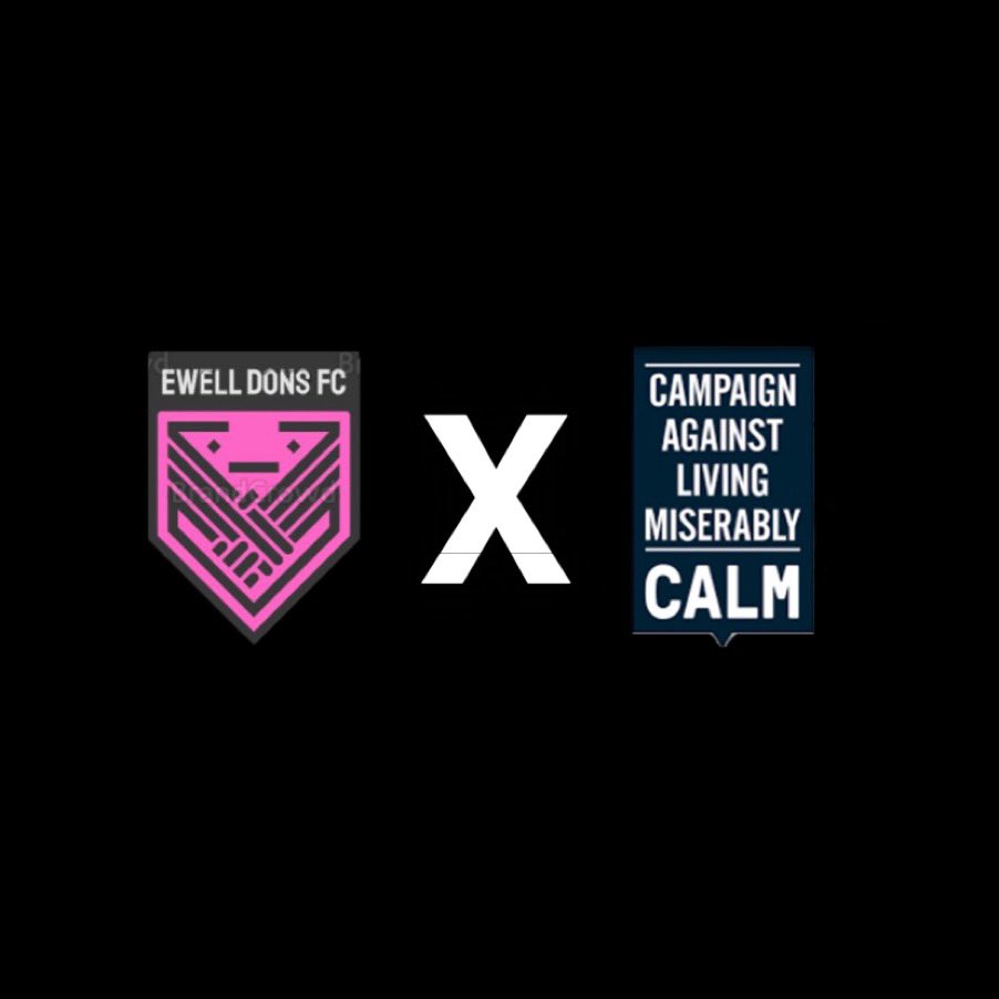 EwellDons's tweet photo. We are happy to announce a partnership for the new season with @theCALMzone ! Mental health is extremely important. Please see our Instagram for a 5 minute video explaining our choice to go with CALM. Link in bio to donate. https://t.co/2MbS0GfaSv