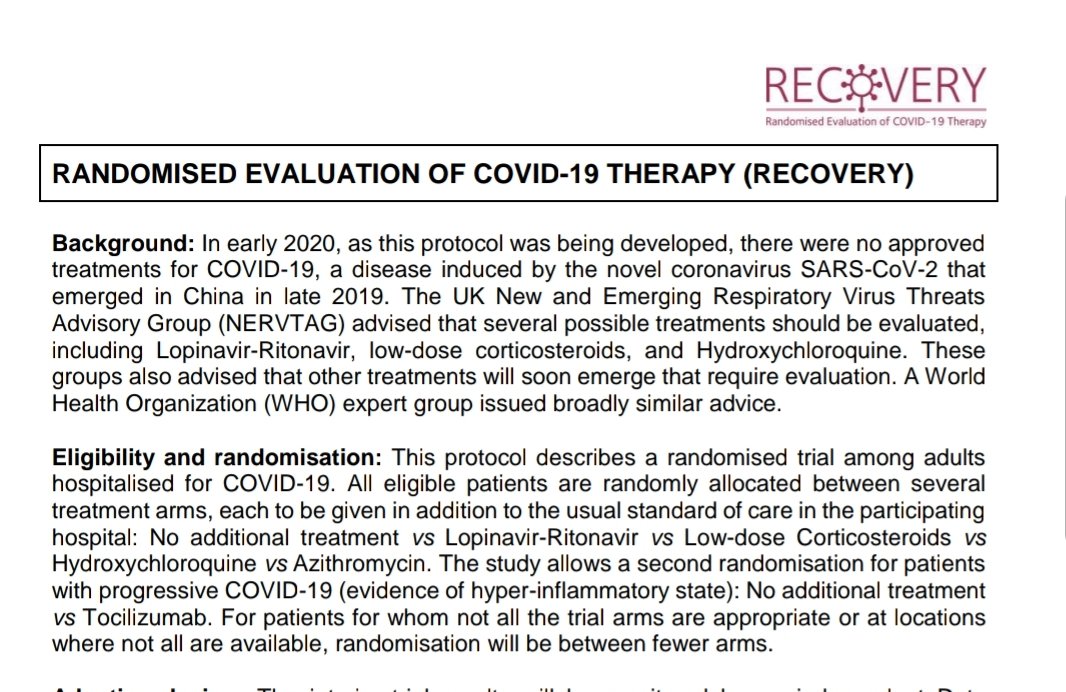 The  #Government advice (NERVTAG) is to trial  #Lopinavir in the fight against  #SARSCoV2 !  #HIV  #Pradham